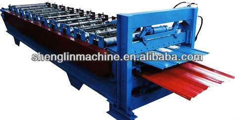 double layer metal roof use corrugated trapezoidal roofing  forming machine